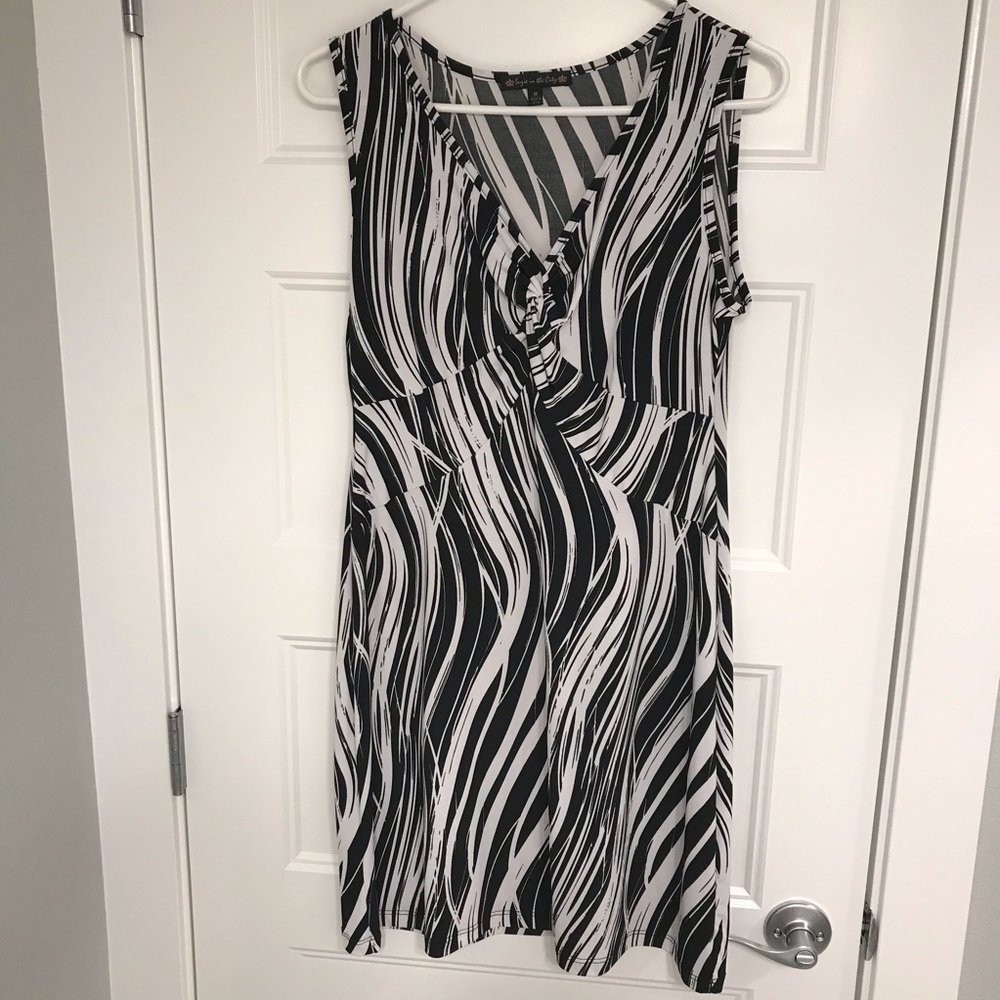 Black and white dress